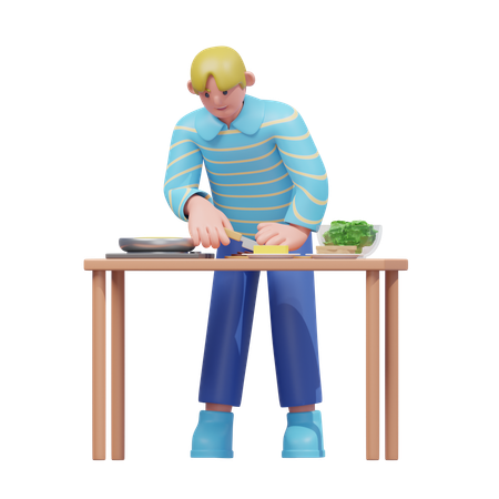 Engaging Cooking Activity  3D Illustration