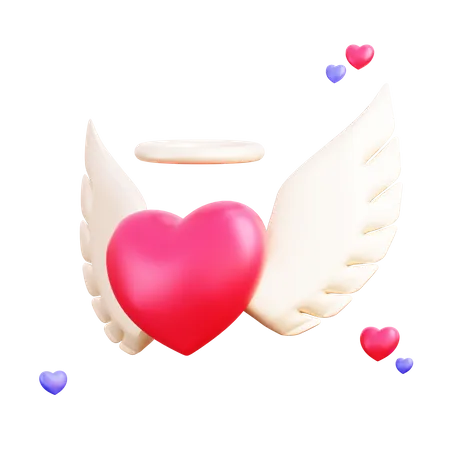Engel der Liebe  3D Illustration