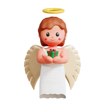 Engel Mädchen  3D Icon