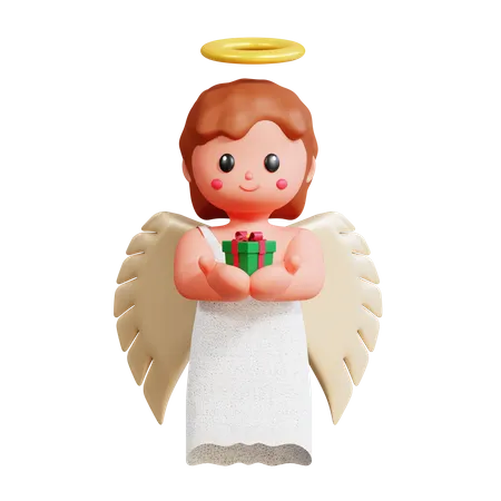Engel Mädchen  3D Icon