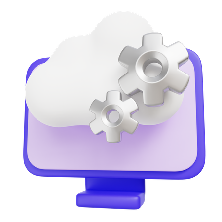 Engenharia de nuvem  3D Icon