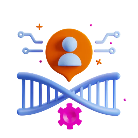 Engenharia genética  3D Icon