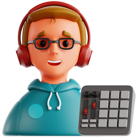 Engenheiro de som  3D Icon