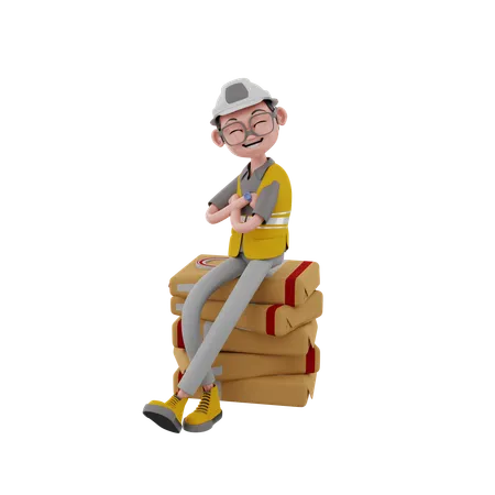 Engineer  3D Illustration