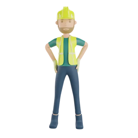 Engineer  3D Illustration