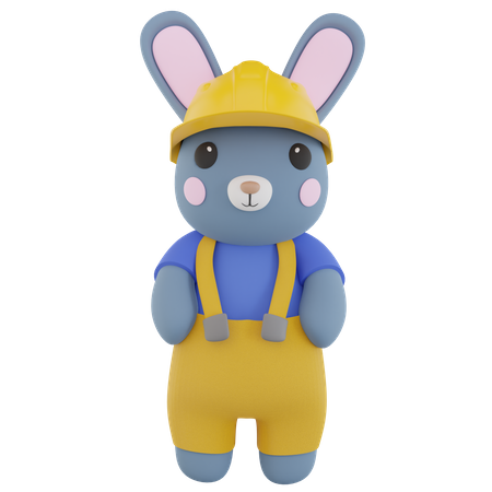 Engineer Rabbit  3D Icon