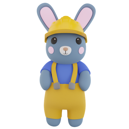 Engineer Rabbit  3D Icon