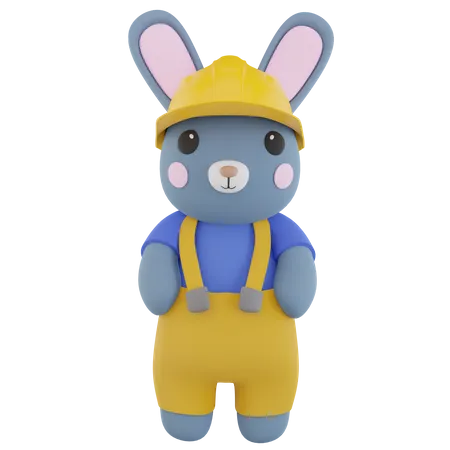 Engineer Rabbit  3D Icon