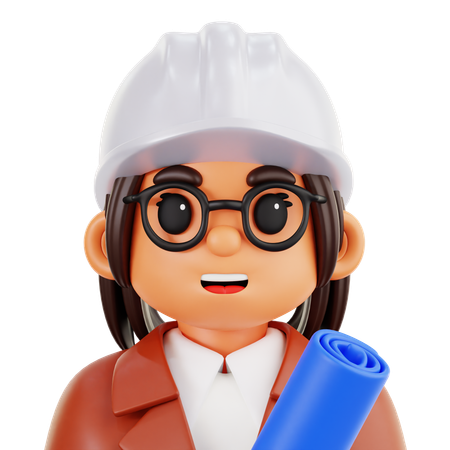 Engineer Women  3D Icon