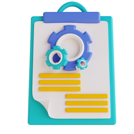 Engineering Clipboard  3D Icon