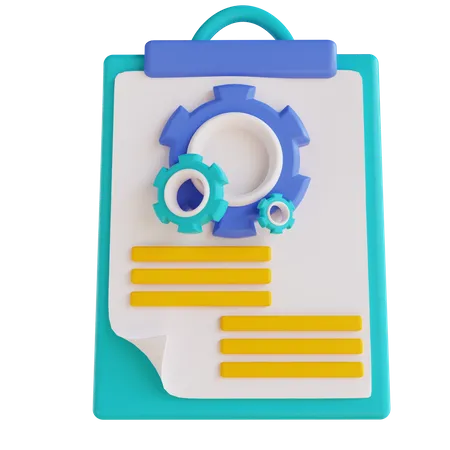 Engineering Clipboard  3D Icon