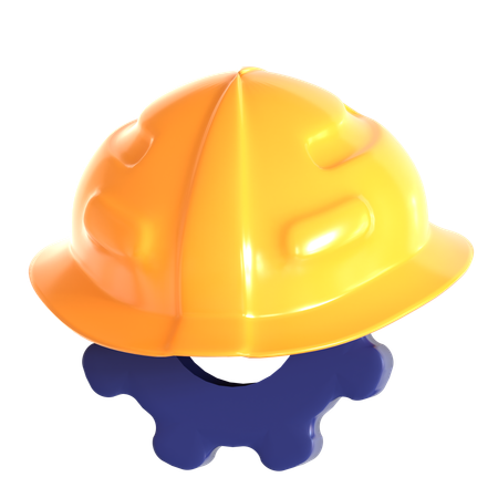 Engineering Helmet  3D Icon