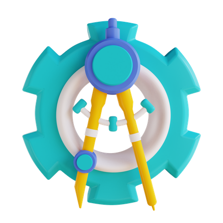 Engineering Process  3D Icon