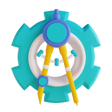 Engineering Process  3D Icon