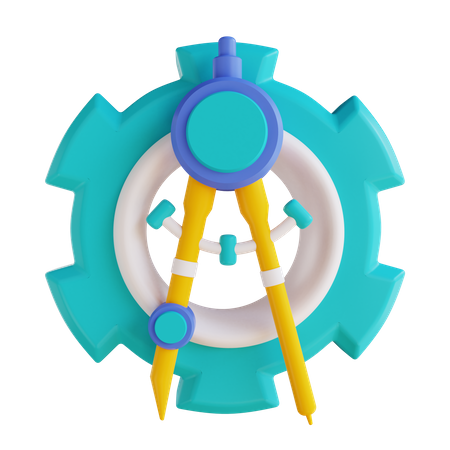 Engineering Process  3D Icon