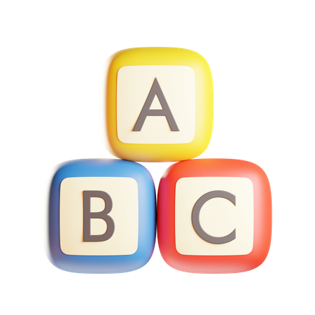 English Alphabet  3D Icon