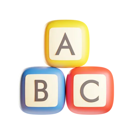 English Alphabet  3D Icon