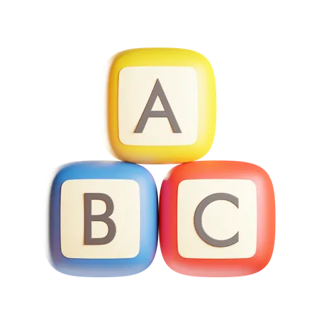 English Alphabet 3D Icon