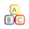 3d alphabet letter logo