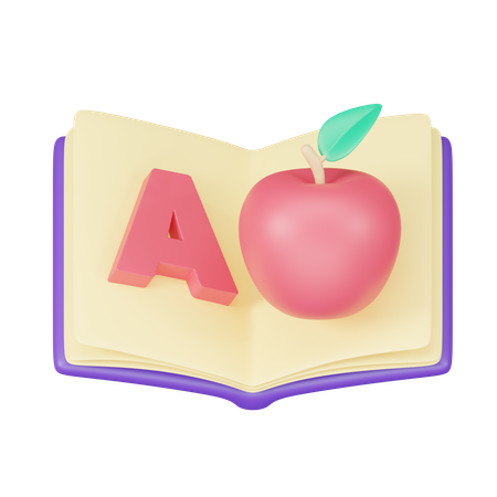 English Book  3D Icon