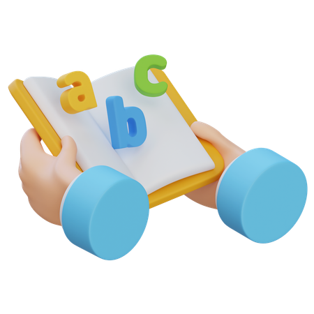 英語の本  3D Icon