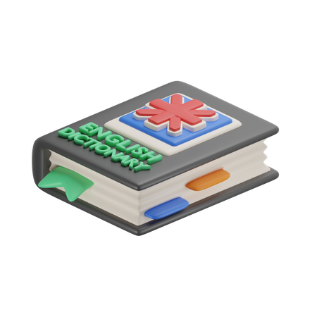 English Book  3D Icon