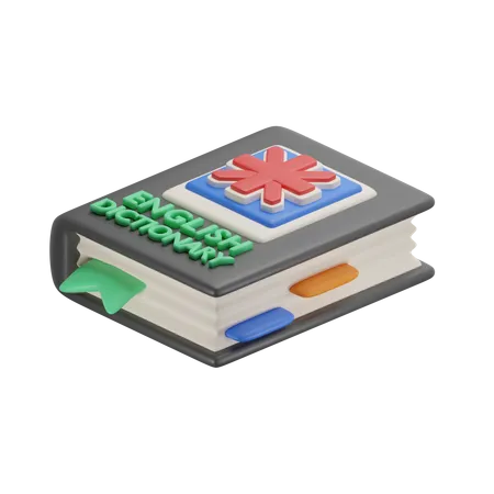 English Book  3D Icon