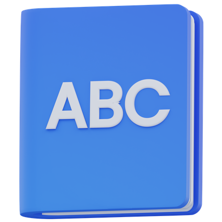 English Book  3D Icon