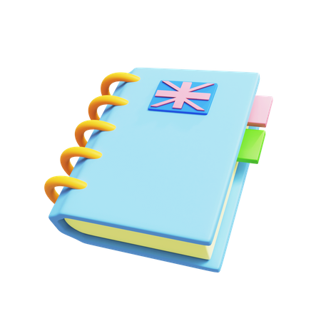 English Book  3D Icon