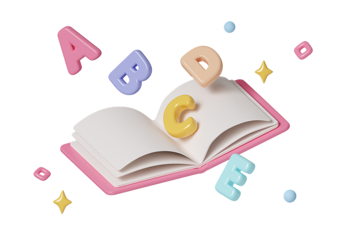 English Book  3D Icon