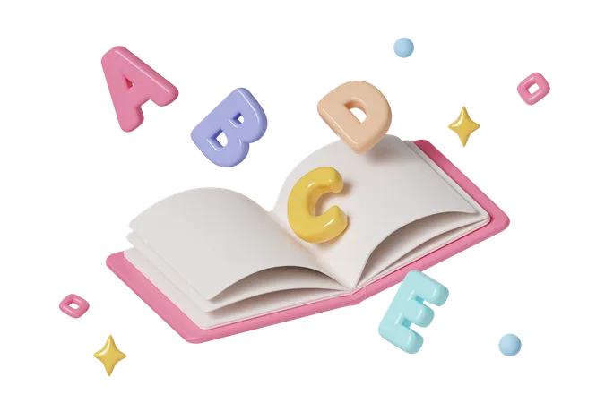 English Book  3D Icon