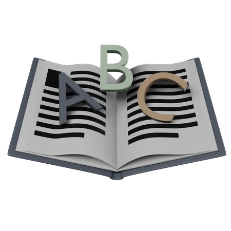 English Book  3D Icon