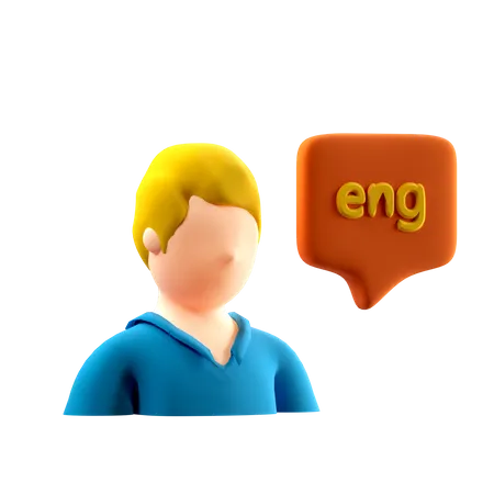 English‌ ‌Language‌  3D Illustration