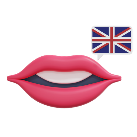English Speaker  3D Icon
