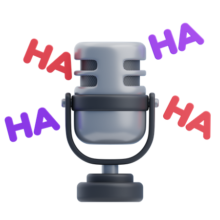 Podcast engraçado  3D Icon