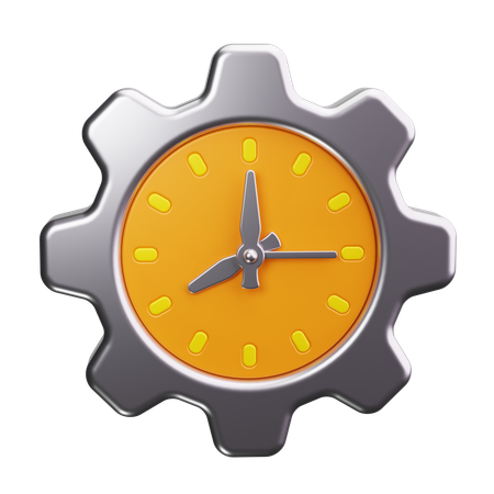 Reloj de engranajes  3D Icon