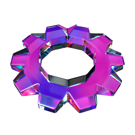 Engrenagem  3D Icon