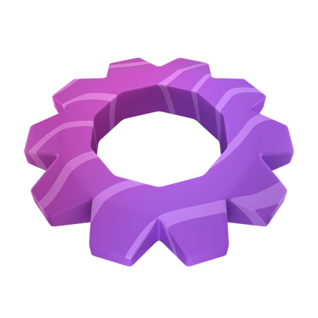 Engrenagem  3D Icon