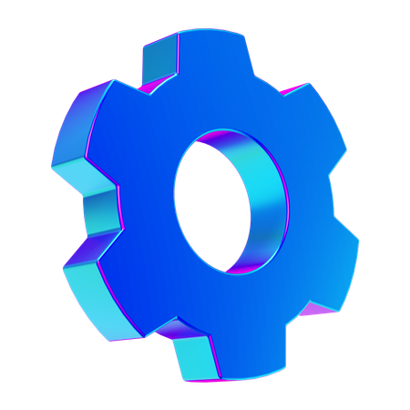 Engrenagem  3D Icon