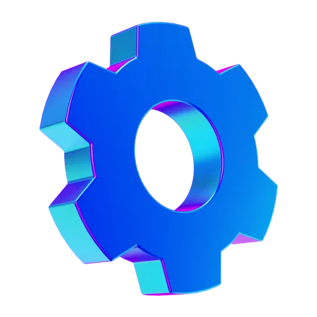 Engrenagem  3D Icon