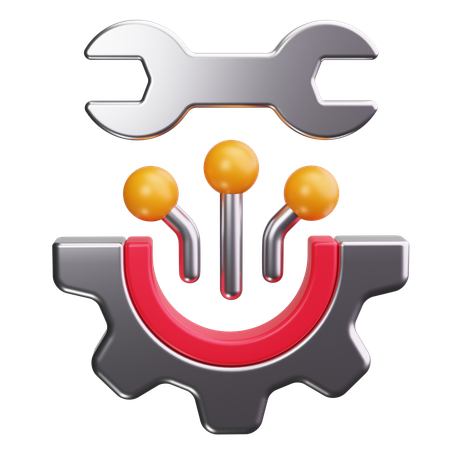 Engrenagem  3D Icon