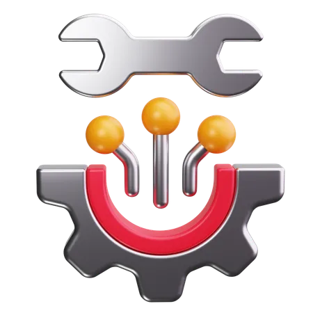 Engrenagem  3D Icon