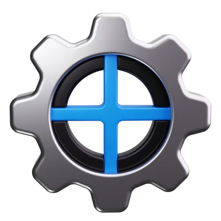 Engrenagem  3D Icon