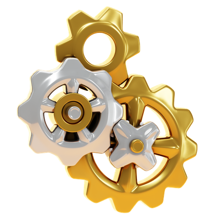 Engrenagens  3D Icon