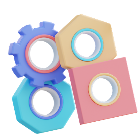 Engrenagens  3D Icon