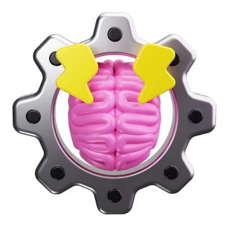 Engrenagens cerebrais  3D Icon