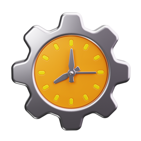 Horloge à engrenages  3D Icon