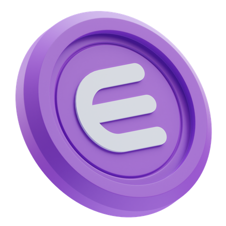 Enjin Coin Cryptocurrency  3D Icon