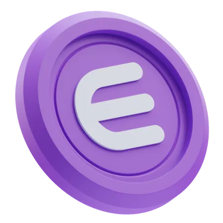 Enjin Coin Cryptocurrency  3D Icon