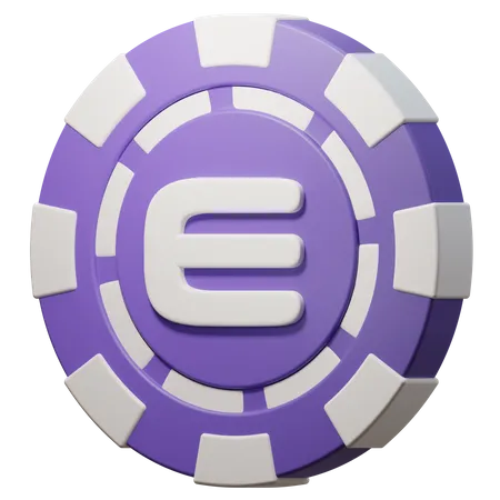 Enjin Coin (ENJ) Chip  3D Icon